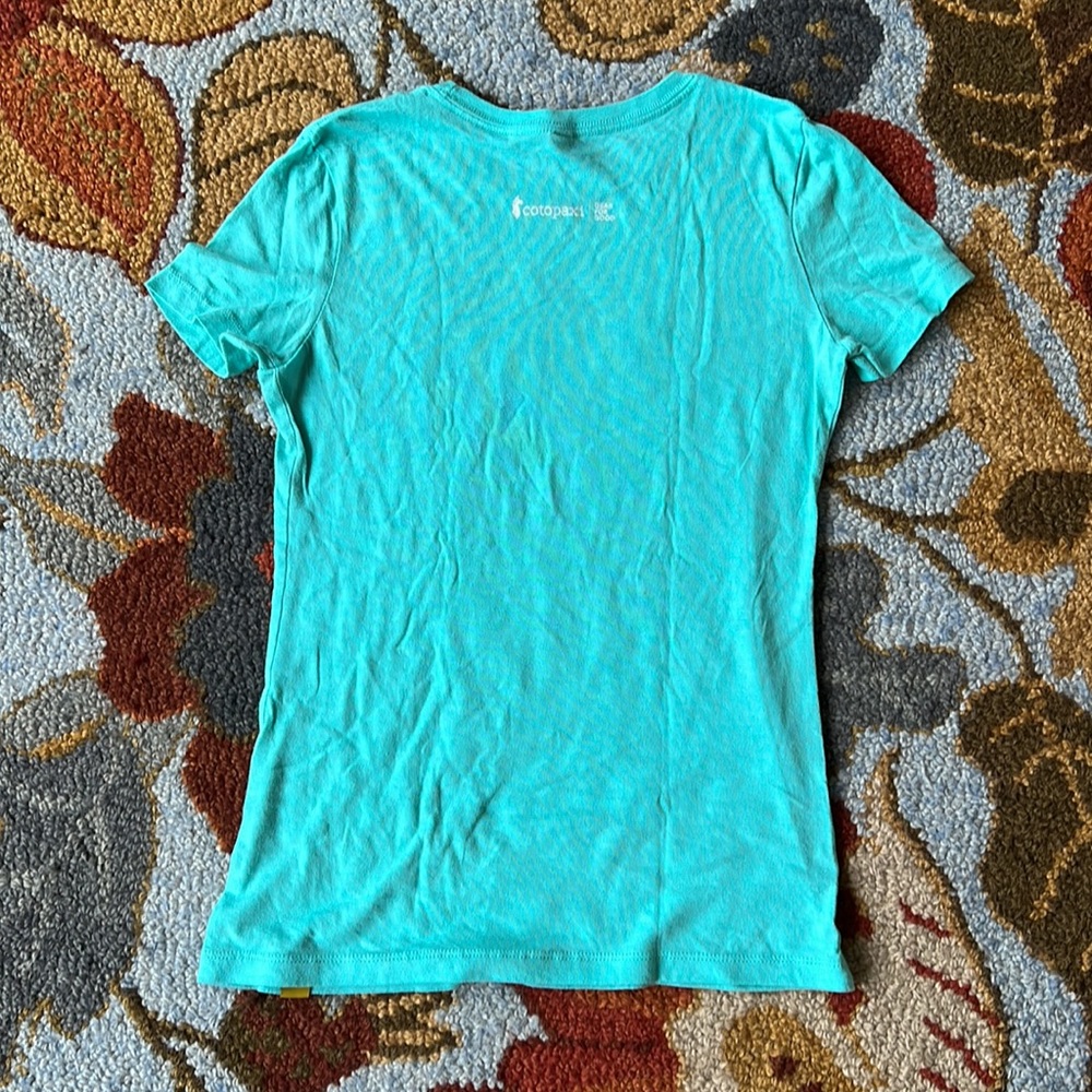 💖 Cotopaxi. Turquoise Short Sleeve Tee. Size M - Picture 4 of 4